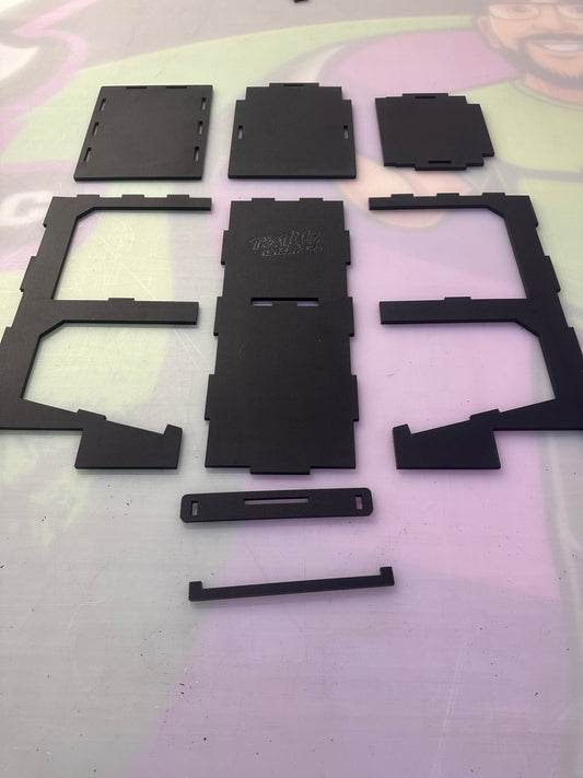 2 CAR TRAVEL FLAT stand with charger shelf