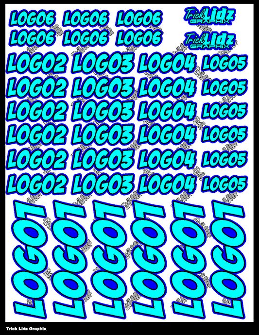 Custom Sponsor Decal Sheet