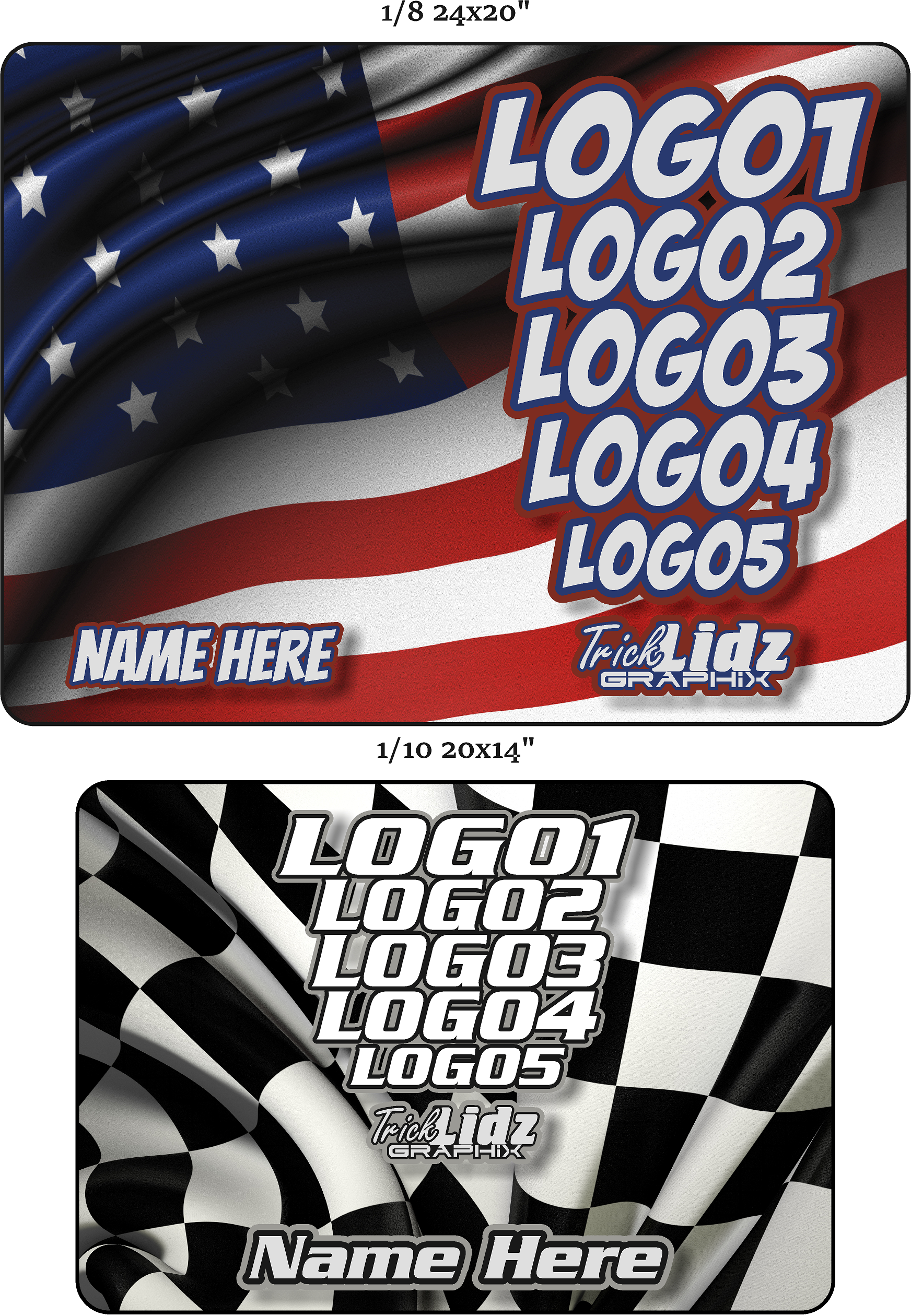 Custom Acrylic Pitboard – Trick LIdz Graphix
